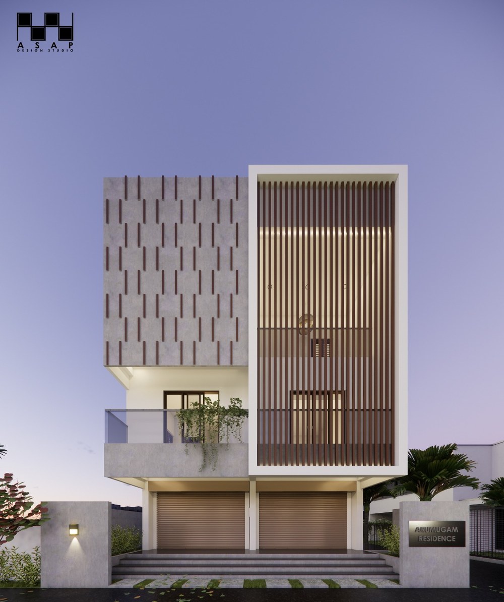 3D design render - Mr. Arumugam residence, Perungalathur